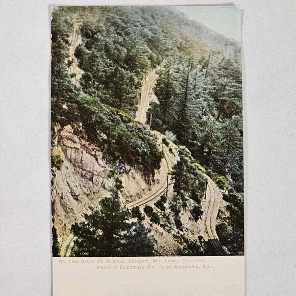 Antique 1920s Post Card Of Mount Lowe Roat To Alpine Tavern California LA - Picture 1 of 7